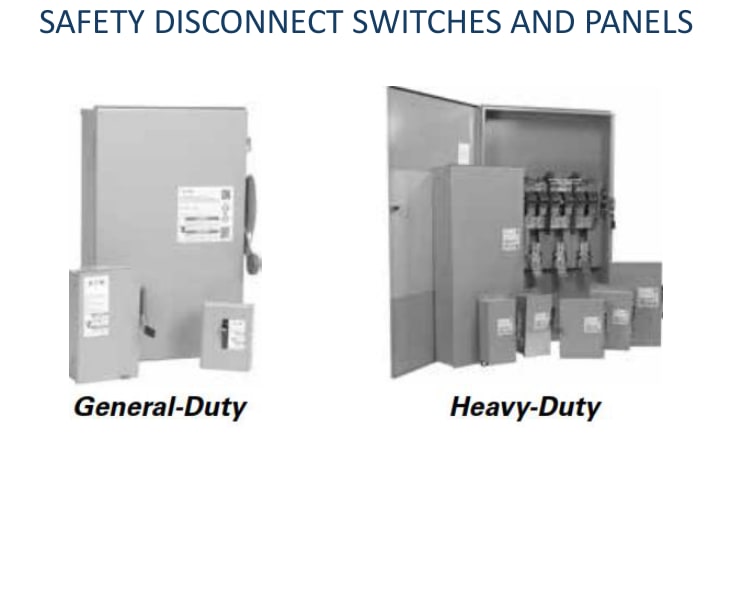 Safety Disconnect Switches & Panels